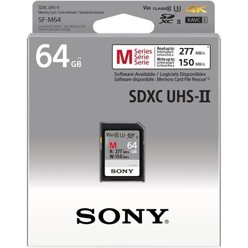 Thẻ nhớ SDXC Sony SF-M64/T2 SYM 64gb 277Mb/s