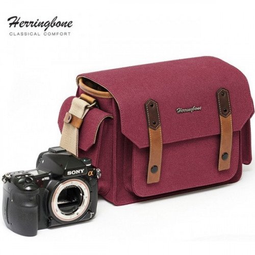 Túi máy ảnh Herringbone Papaspocket V3 Medium (Wine)