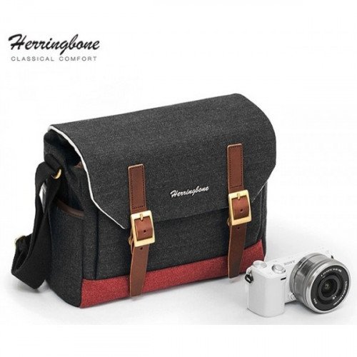 Túi máy ảnh Herringbone Postman Small (Charcoal)