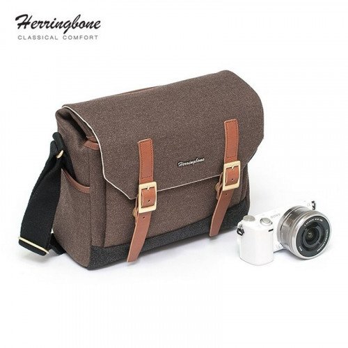 Túi máy ảnh Herringbone Postman Small (Brown)