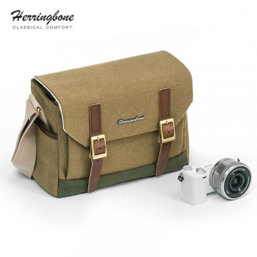 Túi máy ảnh Herringbone Postman Small (Khaki)