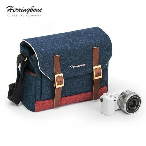 Túi máy ảnh Herringbone Postman Small (Navy)