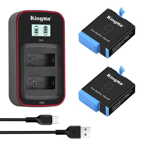 Bộ sạc đôi + Pin Kingma BM058-GP9