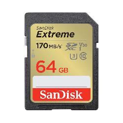 THẺ NHỚ SD SANDISK EXTREME 64GB 170MB/S U3 V30