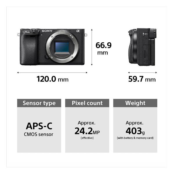 Máy ảnh Sony Alpha A6400L kit 16-50mm - Chính hãng