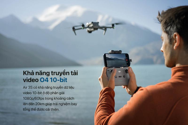 FLYCAM DJI AIR 3S FLY MORE COMBO (DJI RC 2) (CHÍNH HÃNG)