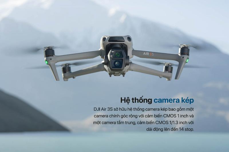 FLYCAM DJI AIR 3S FLY MORE COMBO (DJI RC 2) (CHÍNH HÃNG)