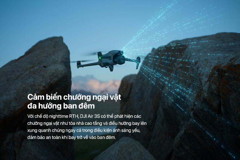 FLYCAM DJI AIR 3S FLY MORE COMBO (DJI RC 2) (CHÍNH HÃNG)