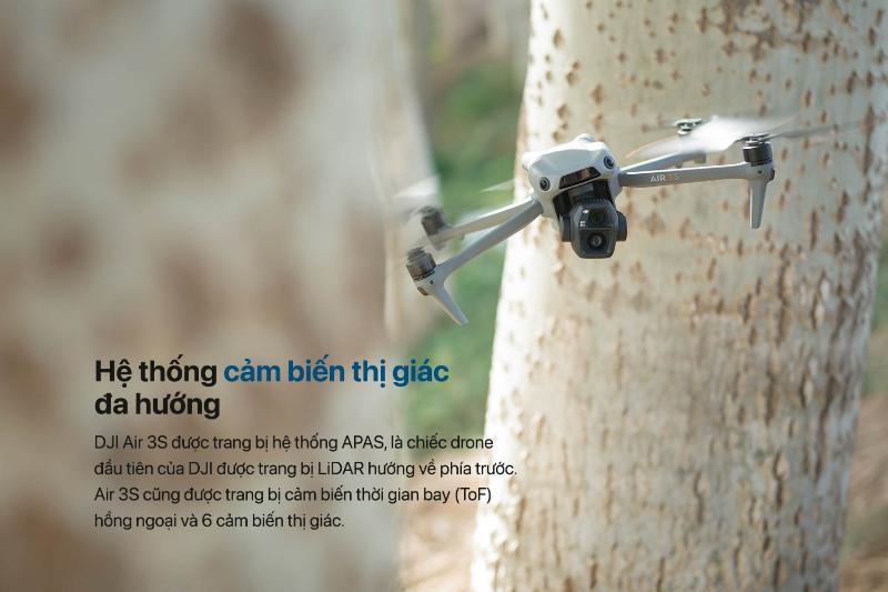 FLYCAM DJI AIR 3S FLY MORE COMBO (DJI RC 2) (CHÍNH HÃNG)