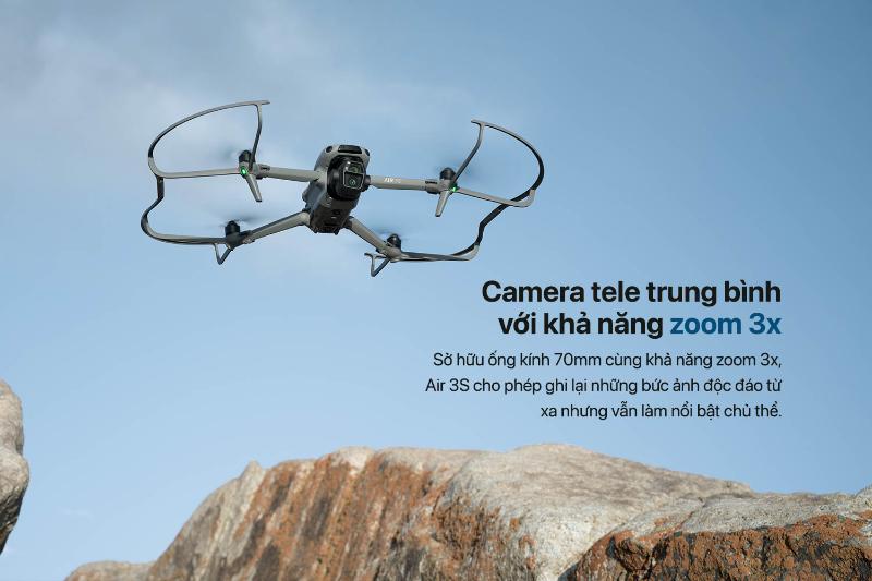 FLYCAM DJI AIR 3S FLY MORE COMBO (DJI RC 2) (CHÍNH HÃNG)