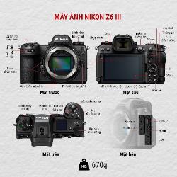 Nikon Z6 Mark III Kèm Lens Z 24-70 mm f/4 S, Mới 100% (Chính Hãng VIC)