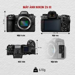 Nikon Z6 Mark III Kèm Lens Z 24-70 mm f/4 S, Mới 100% (Chính Hãng VIC)